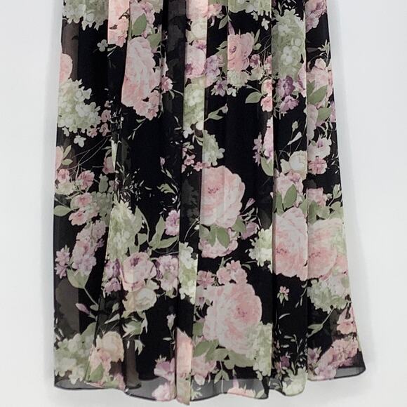 NEW! Dessy Collection Size 4 Floral Maxi Dress w/ Front Slit $273 msrp J3-11 - Picture 8 of 11